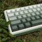 Seaweed Full PBT Gradient Green Dip-dye Keycaps Set Doubleshot Backlit OEM Profile for Cherry MX Mechanical Keyboard